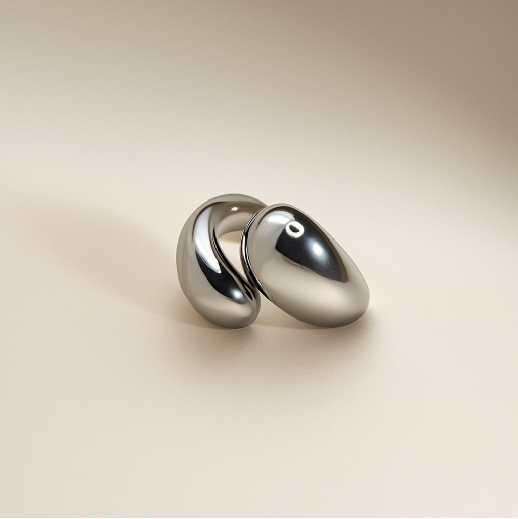 Bague acier inoxydable élégante