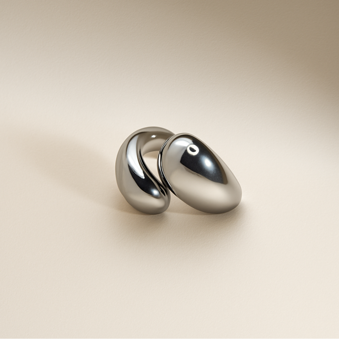 Bague acier inoxydable élégante