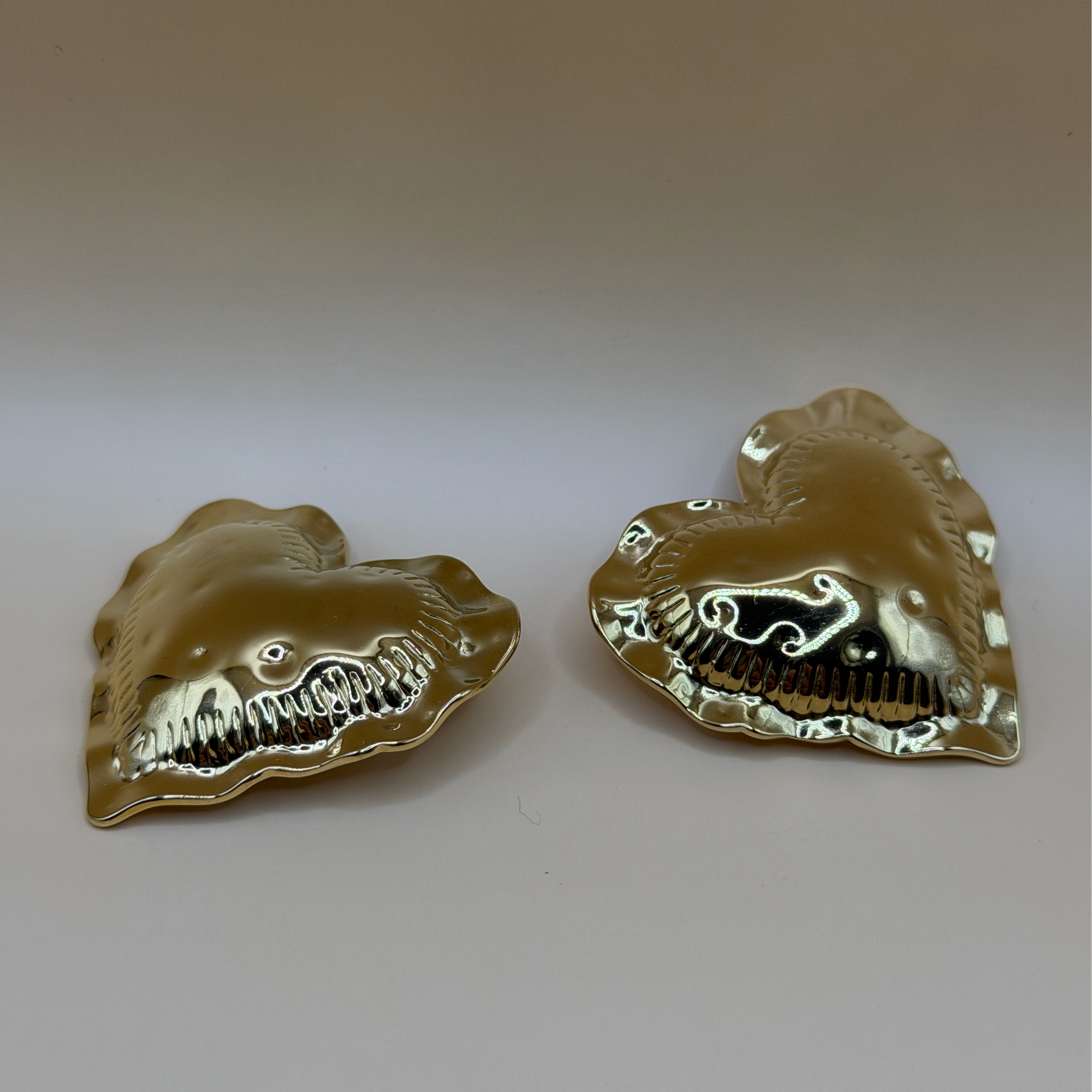 Boucles acier inoxydable plaqué or 18k