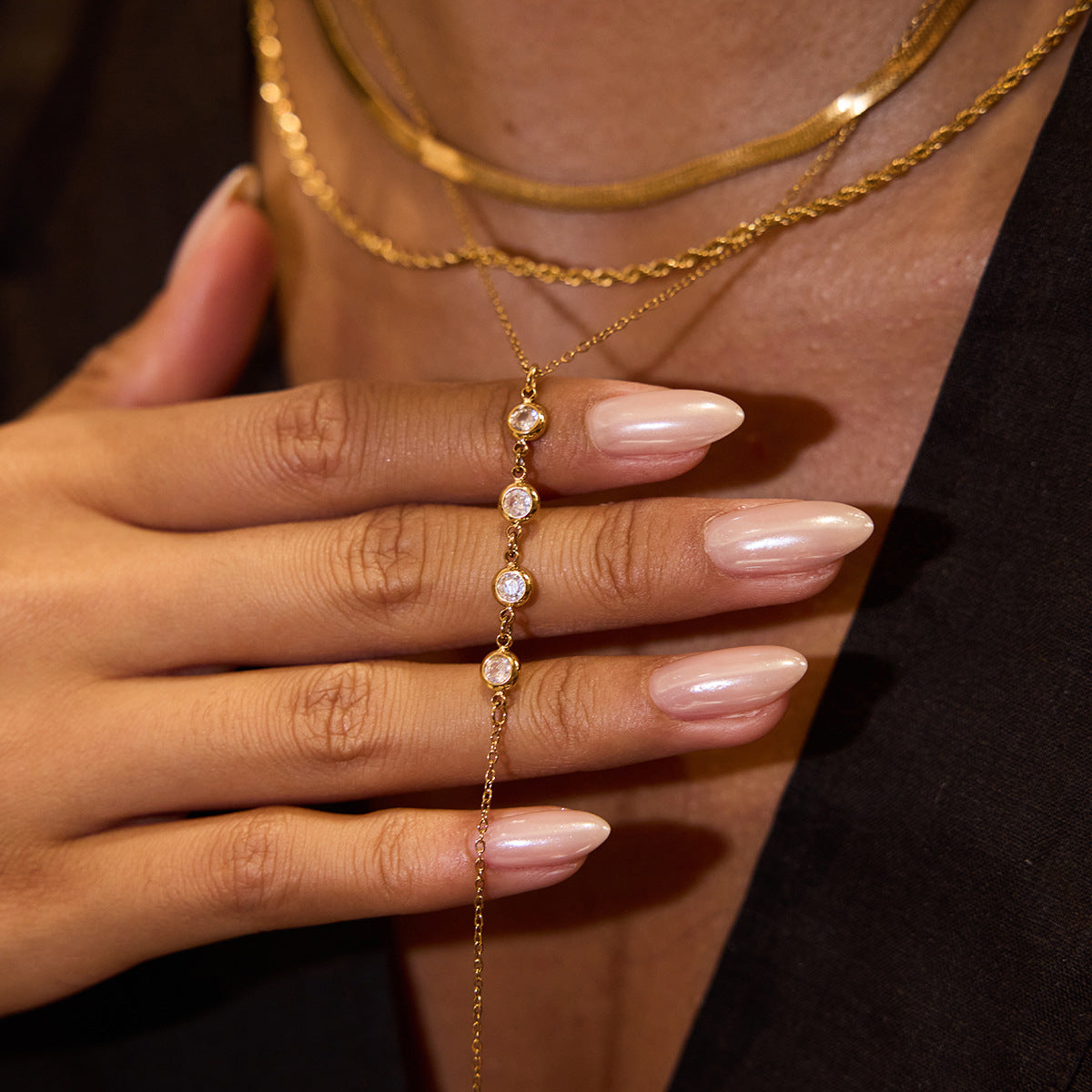 Collier Y en acier inoxydable